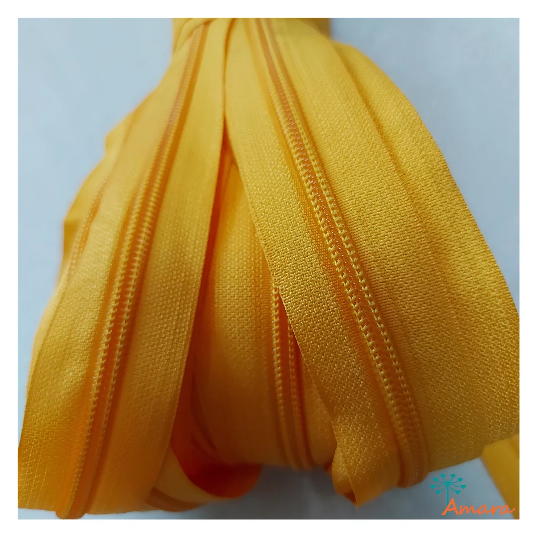 ZÍPER EM NYLON N. 5 - AMARELO OURO